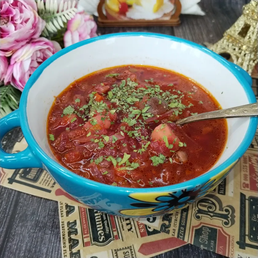 Борщ с грибами