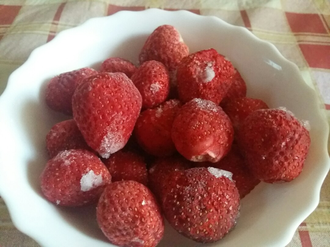 Пирог с замороженной клубникой 🍓🍓🍓