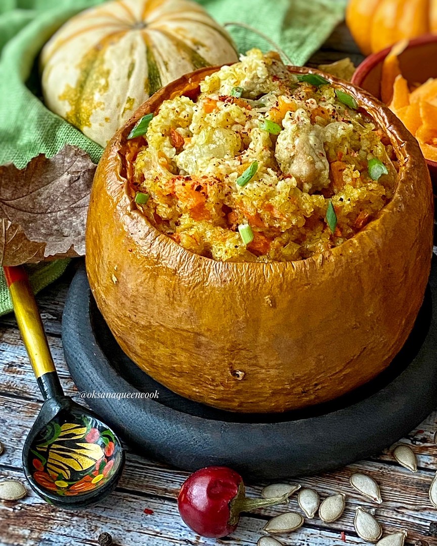 🎃Каша пшеничная с мясом и тыквой