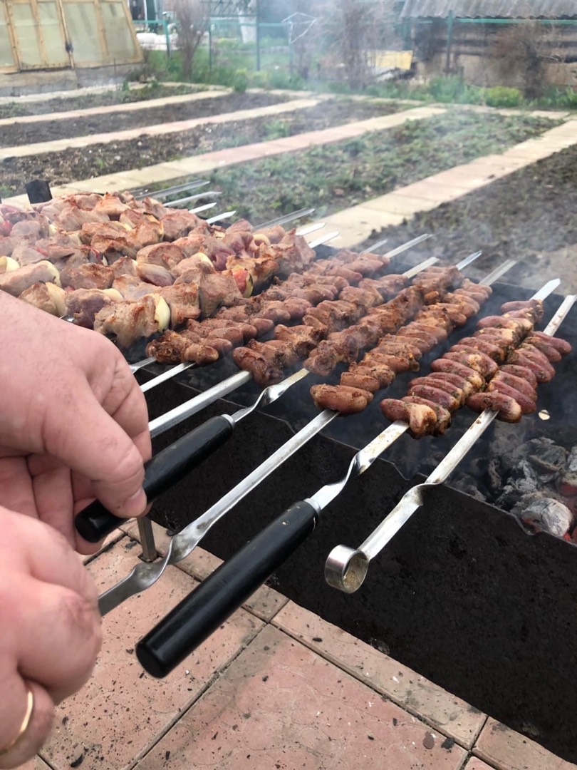 Шашлык из сердечек 🍢