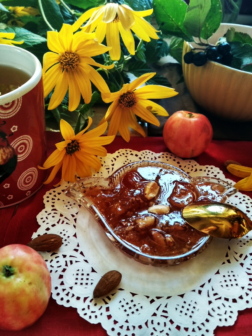 Яблочное варенье с миндалем 🍎🍏