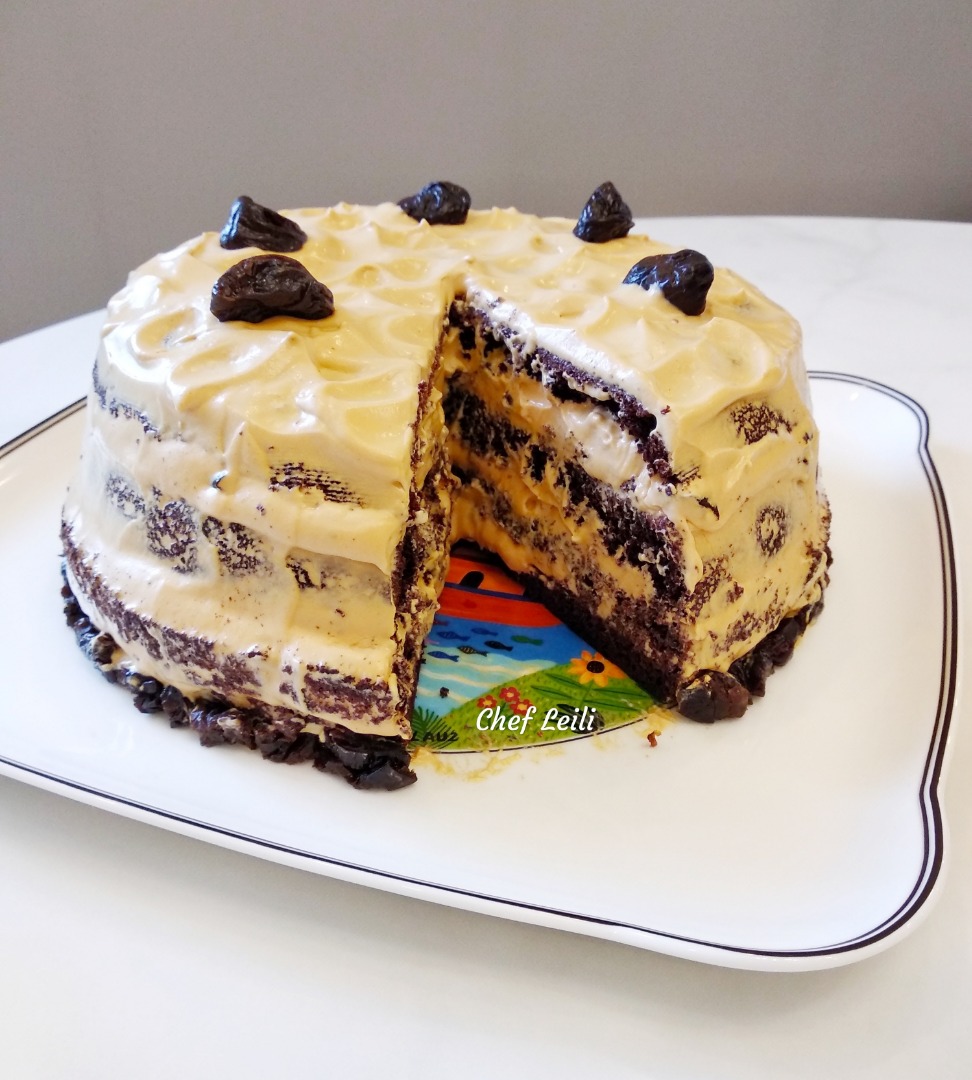 Торт с черносливом, орехами и шоколадом – пошаговый рецепт приготовления с фото