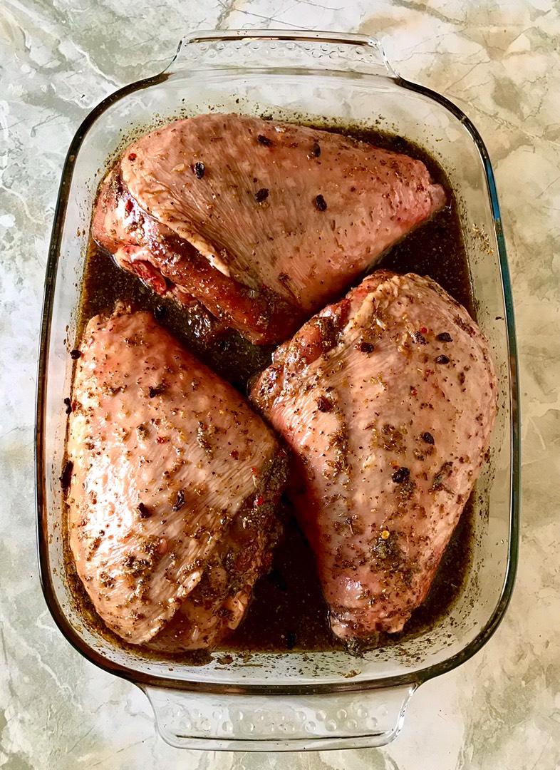 Голень индейки запечёная под гранатовым соусом🍗🎄☃️❄️