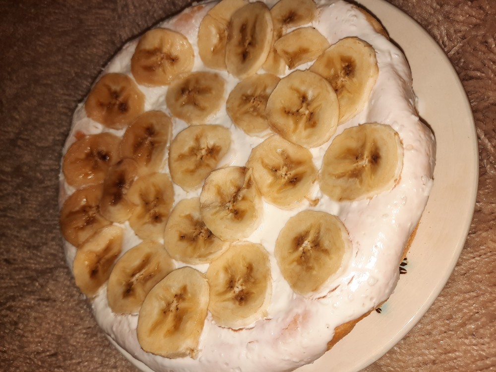 банановый бисквитный торт — рецепт для мультиварки