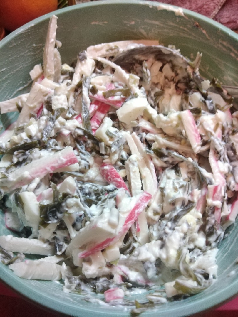 Праздничный салат императрица с зелёным луком. - пошаговый рецепт с фото