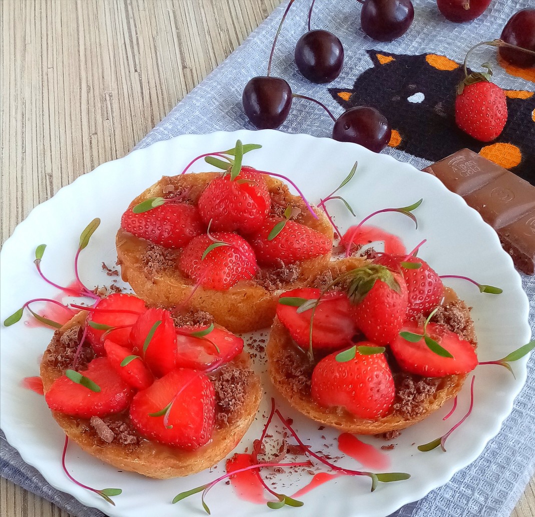 🍓Бутерброды с клубникой