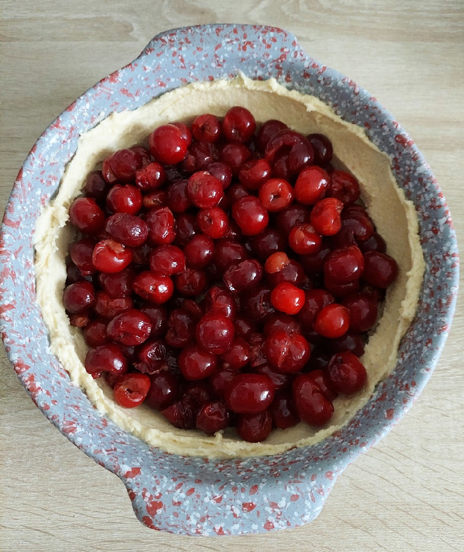 Венгерский черешневый пирог, пошаговый рецепт на ккал, фото, ингредиенты - Цветана
