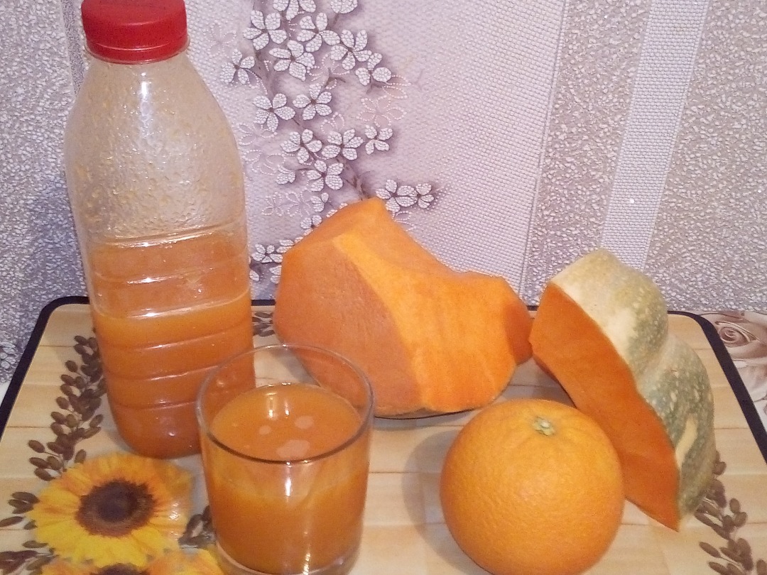 Тыквенный сок. 🍊 Простой способ сделать сок вкуснее🍊