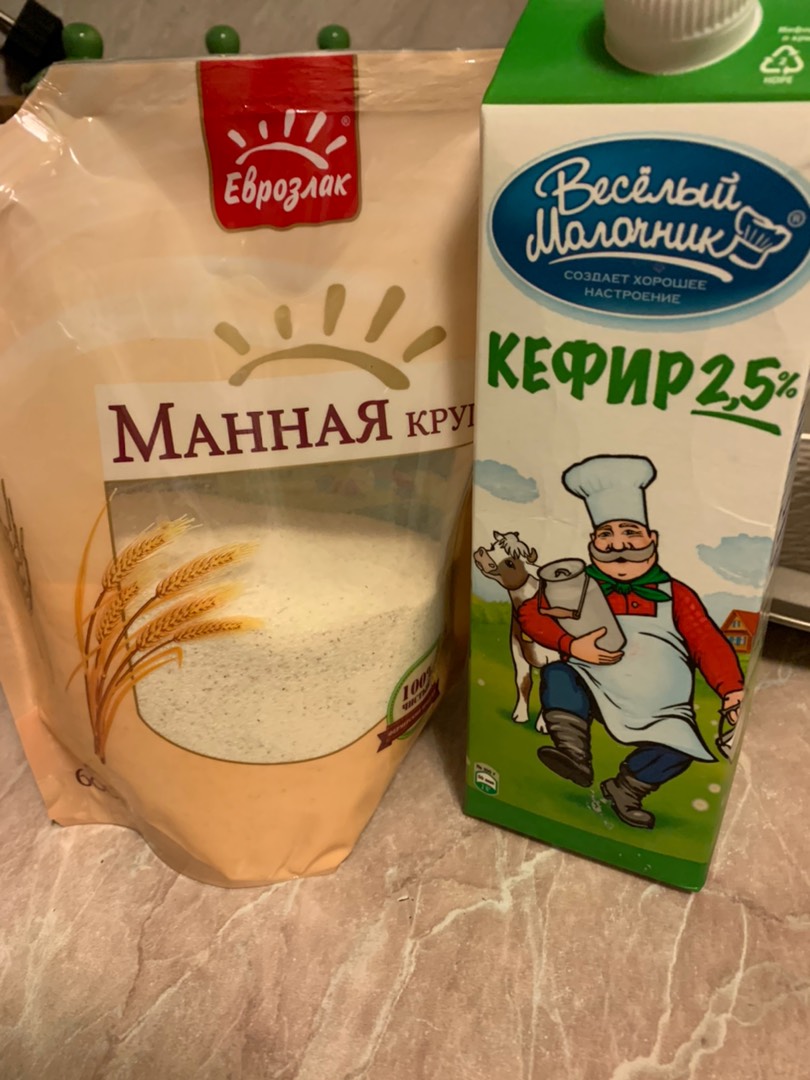 Манник на кефире