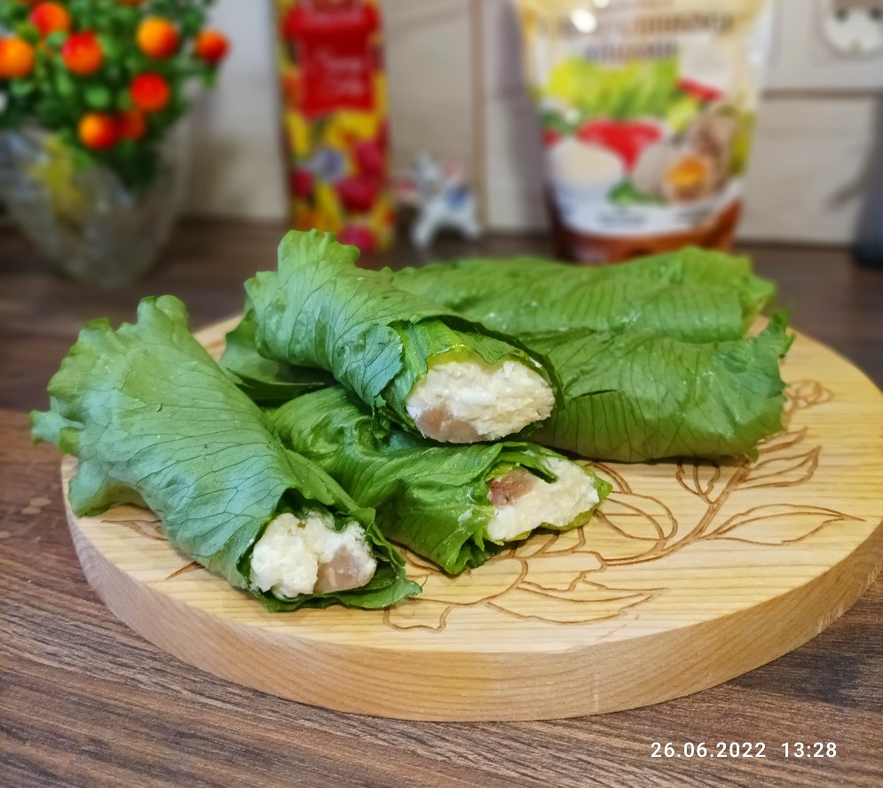 Рулеты из листьев салата!🥬 рецепт с фото пошаговый от Lucia - Овкусе.ру