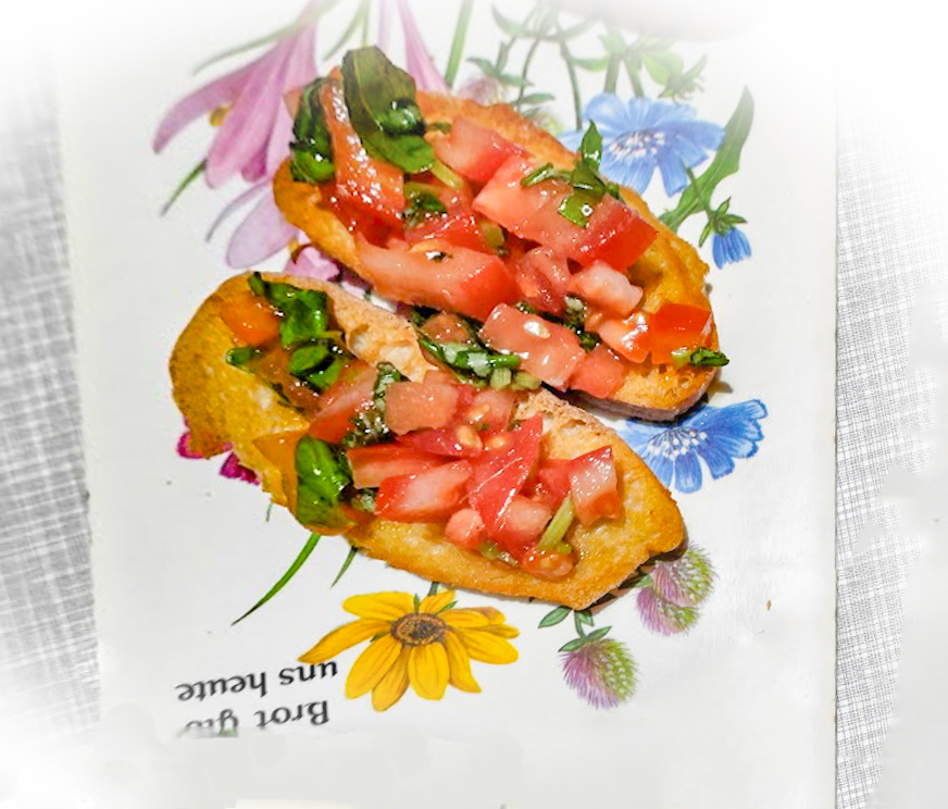 Классическая брускетта. История блюда. KLASSISCHE BRUSCHETTA