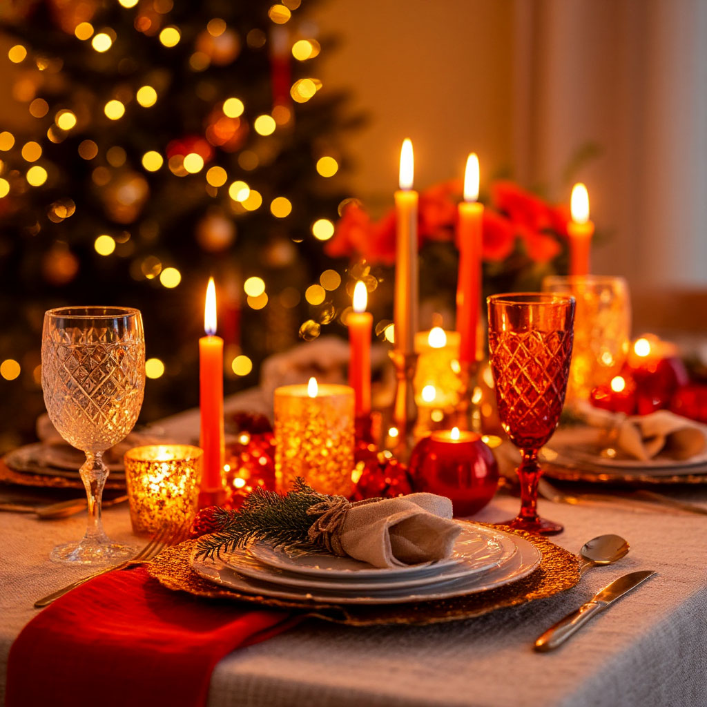 Как украсить дом и праздничный стол на Новый год Огненной Лошади 2026